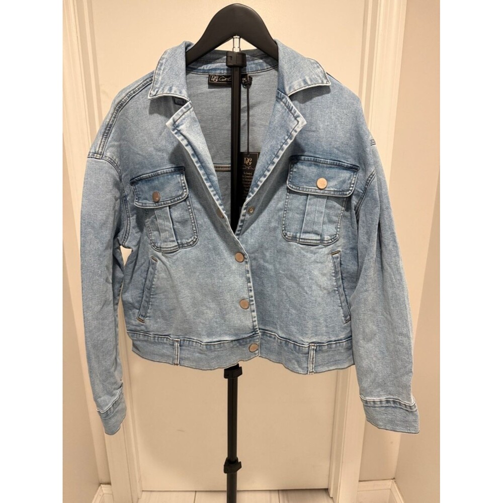 DG2 by Diane Gilman Light Blue Denim Jacket